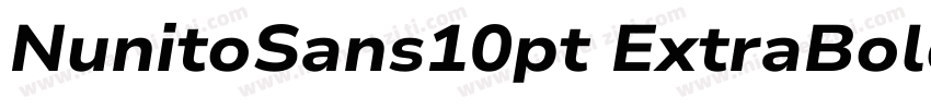 NunitoSans10pt ExtraBold字体转换